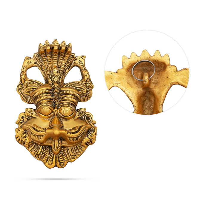 Yali Face Wall Hanging - 6 X 4 Inches | Zinc Yali face Design / Wall Hanger For Home Decor