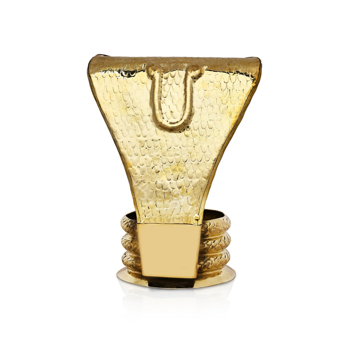 Nagabharanam Statue - 15 x 12 Inches | Brass Sheet Nagabaranam for Deity - Deity Accessories