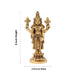 Balaji Standing - 5 Inches | Antique Brass Statue/ Balaji Idols for Pooja/ 375 Gms Approx - Brass Murties