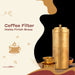 Brass Coffee Filter - 7 x 2.5 Inches | Filter Coffee Maker for Home - Kitchen