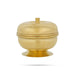 Kumkum Box With Base - 1.75 x 2 Inches | Apple Design Kumkum Bharani/ Kumkum Box Brass/ Sindoor Pot for Home - Sindoor Box