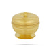 Kumkum Box With Base - 1.75 x 2 Inches | Apple Design Kumkum Bharani/ Kumkum Box Brass/ Sindoor Pot for Home - Sindoor Box