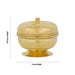 Kumkum Box With Base - 1.75 x 2 Inches | Apple Design Kumkum Bharani/ Kumkum Box Brass/ Sindoor Pot for Home - Sindoor Box