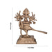 Arumugam Murugan sitting on Peacock on Base Murti - 10 x 9 Inches | Bronze Idol/ Murugan Statue For Home & Pooja - Panchaloha Murties