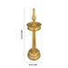 Brass Kerala Lamp - 54 x 15 Inches | Brass Round Kuthu vilakku / Nilavilakku for Pooja - Kerala Vilakku