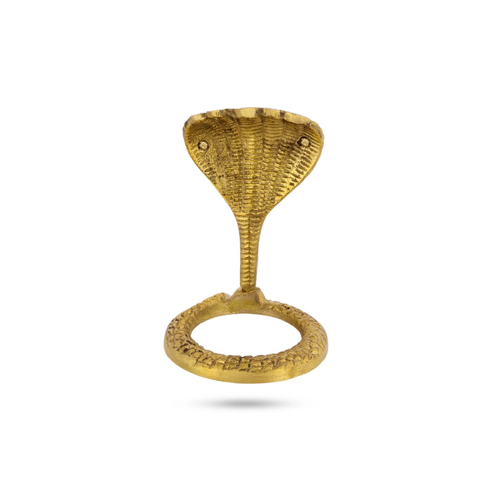 Shivling Nag Stand - 7 x 5 Inches | Avudaiyar With Nag Stand/ Naga Avudaiyar for Daily Pooja