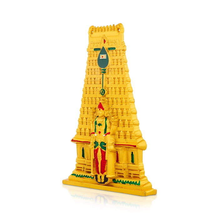 Murugan Gopuram - 6 x 4 Inches | Zinc Lord Murugan Temple Gopuram Statue/ Gopuram Idol for Home & Pooja Decor