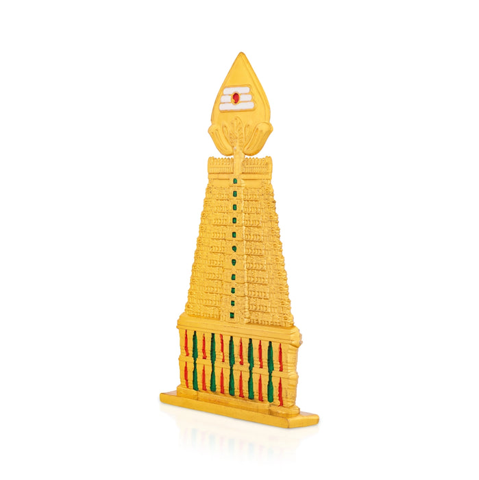 Vel Gopuram 5 x 3 Inches | Murugan Vel Gopuram Statue/ Zinc Temple Gopuram Idol for Home & Pooja Room Decor