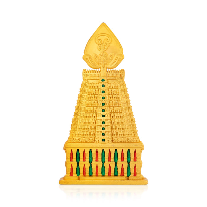 Vel Gopuram 5 x 3 Inches | Murugan Vel Gopuram Statue/ Zinc Temple Gopuram Idol for Home & Pooja Room Decor