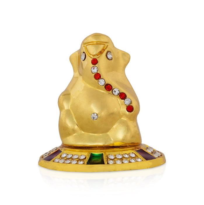 Ganesha Statue - 2 x 1.5 Inches | Zinc Vinayagar Idol/ Decorative Ganpati Murti for Home & Pooja Decor