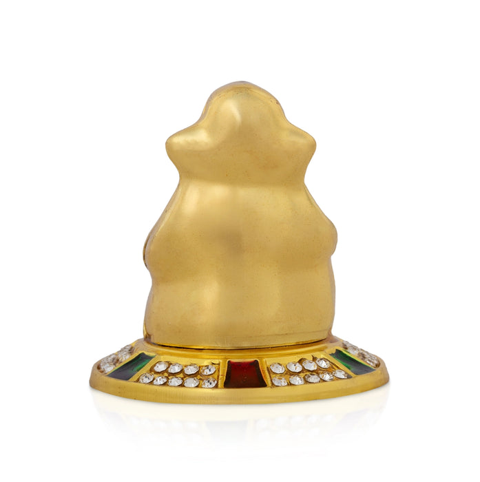 Ganesha Statue - 2 x 1.5 Inches | Zinc Vinayagar Idol/ Decorative Ganpati Murti for Home & Pooja Decor