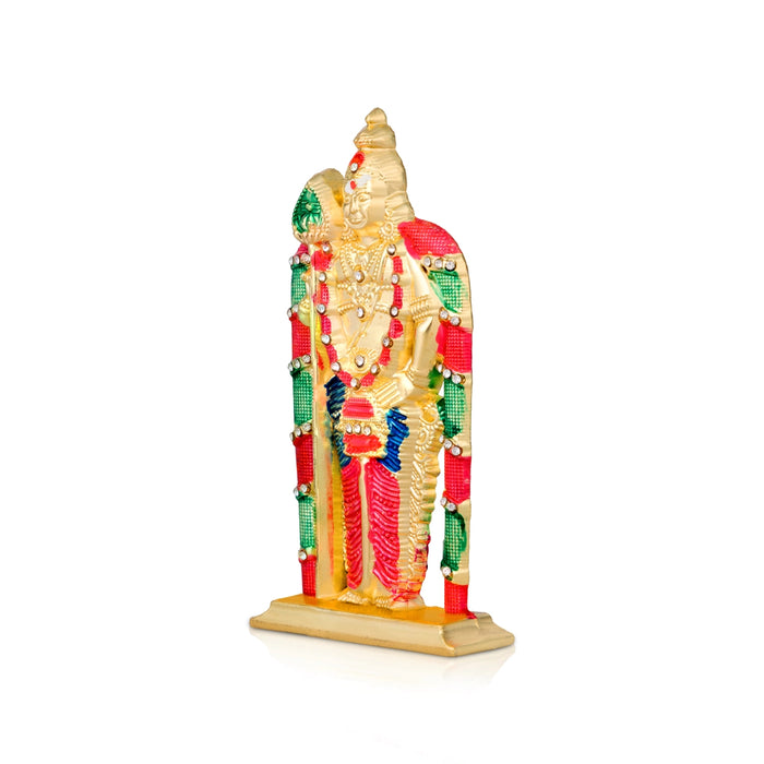 Balaji Murti Wall Hanging - 3 x 2.5 Inches | Zinc Stone Wall Hanger/ perumal Wall Décor for Office & Pooja Room