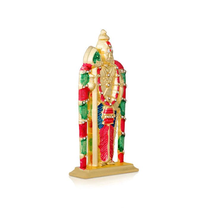 Balaji Murti Wall Hanging - 3 x 2.5 Inches | Zinc Stone Wall Hanger/ perumal Wall Décor for Office & Pooja Room