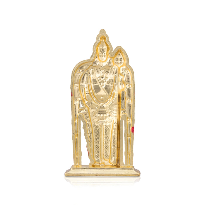 Balaji Murti Wall Hanging - 3 x 2.5 Inches | Zinc Stone Wall Hanger/ perumal Wall Décor for Office & Pooja Room