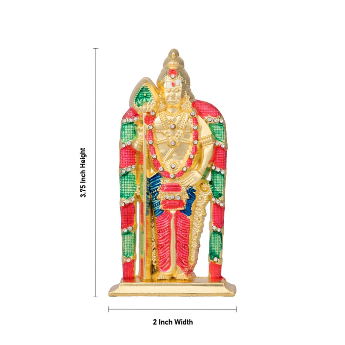 Balaji Murti Wall Hanging - 3 x 2.5 Inches | Zinc Stone Wall Hanger/ perumal Wall Décor for Office & Pooja Room