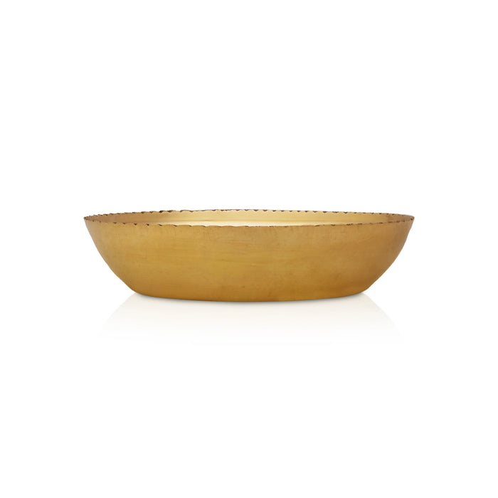 Cutting Plate - 1 x 4 Inches | Brass Pooja Plate/ Decorative Thali for Pooja, Aarti & Religious Rituals