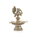 5 Face Villaku - 5.5 x 4.5 Inches | Antique Brass Deep/ Annapakshi Design Brass Lamp for Pooja/ 680 Gms Approx - Kuthuvilakku