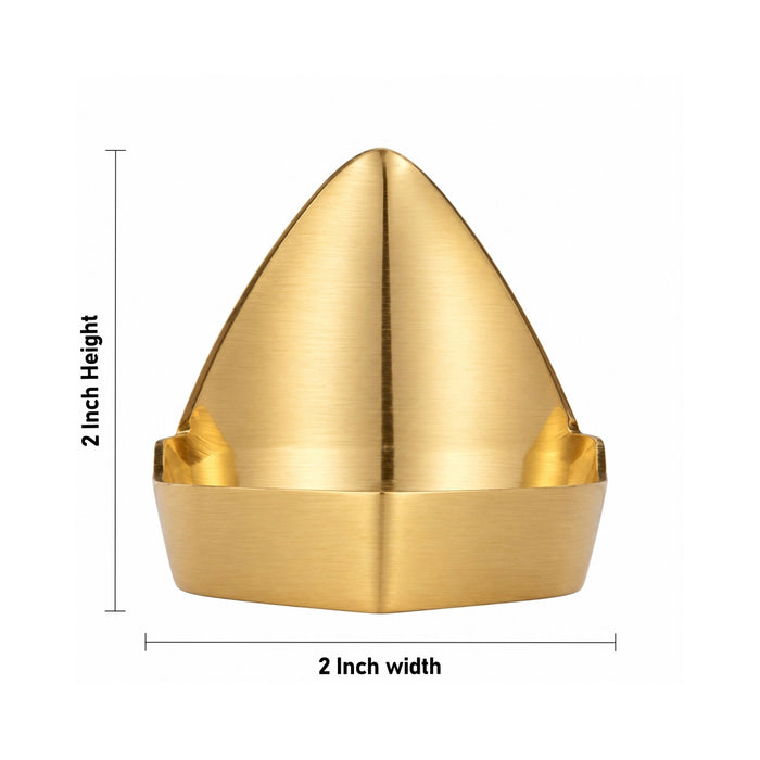 Maada Vilakku - 2 x 2 inches | Pooja Oil Lamp/ Vilakku / Brass Beepam / Diya For Home