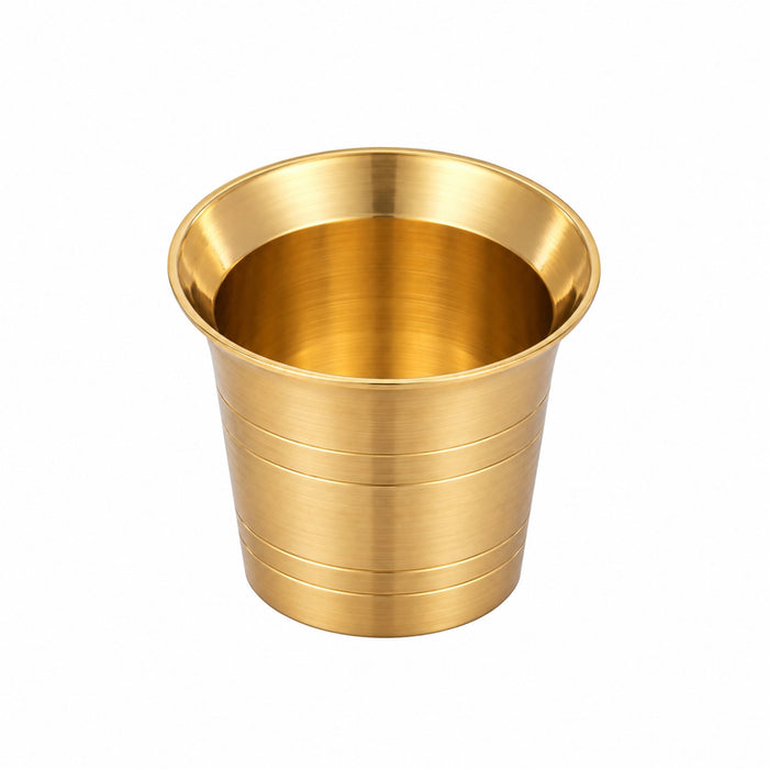 Panchapatra - 2.2 x 2.5 Inches | Brass Tumbler Shape Panchapalli / Panch Patra for Pooja