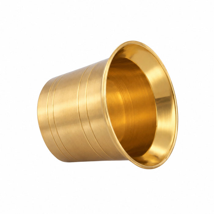 Panchapatra - 2.2 x 2.5 Inches | Brass Tumbler Shape Panchapalli / Panch Patra for Pooja