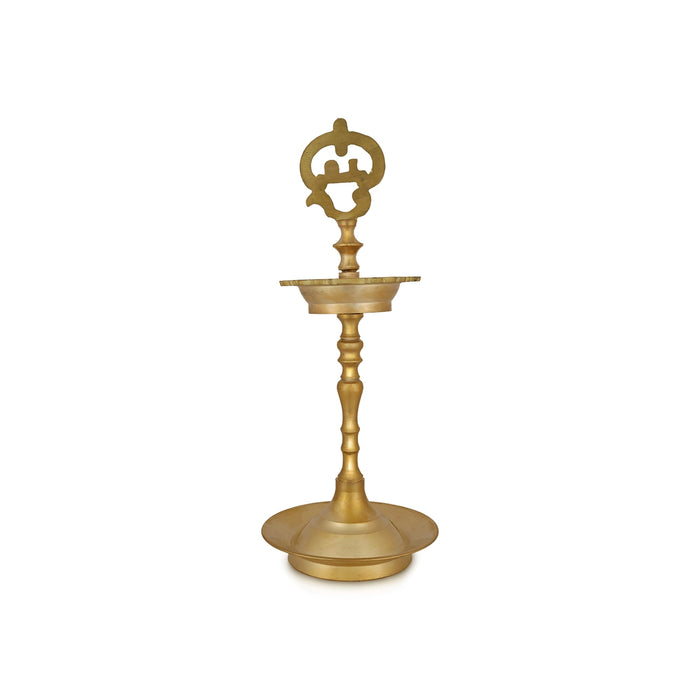 Kuthu Vilakku - 10 x 4.5 Inches | Brass Lamp/ Annam Design Brass Deepam/ Brass Vilakku for Pooja