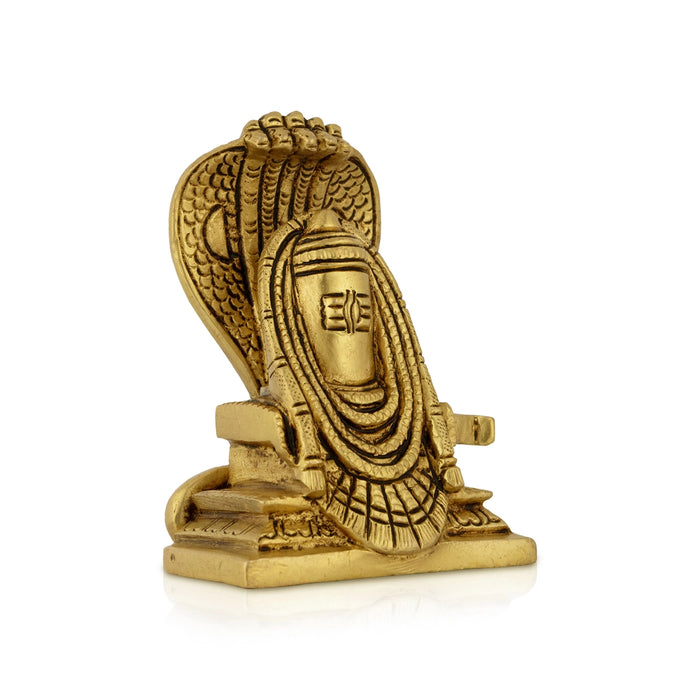 Annamalai Unnamalai Murti Pair - 4.2 x 3 Inches | Antique Brass Idol/ Annamalai Unnamalaiyar Statue For Pooja