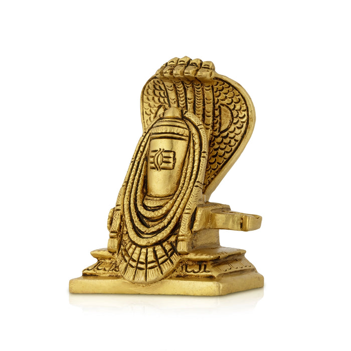 Annamalai Unnamalai Murti Pair - 4.2 x 3 Inches | Antique Brass Idol/ Annamalai Unnamalaiyar Statue For Pooja