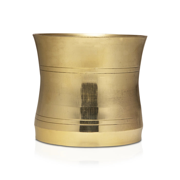 Pancha Patra - 3 x 3.25 Inches | Brass Panchapalli/ Panch Patra/ Panchamurt for Pooja - Panchapatra & Uddarani