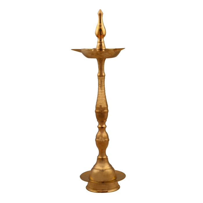 Brass Kerala Fancy Lamp - 5 Face - 24 Inches | Panchmukh Deep/ Brass Lamp for Pooja/ 1560 Gms Approx