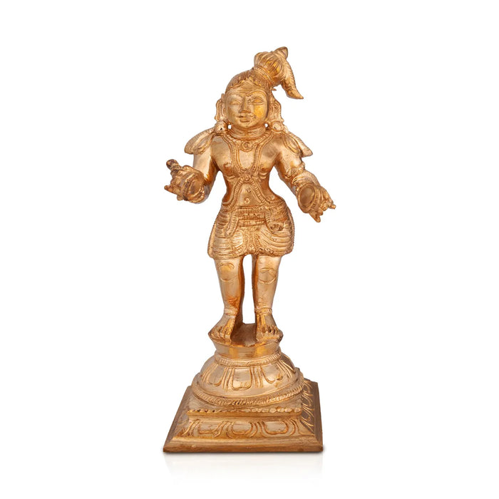 Naalvar Set- 5.75 x 2.25 Inches|Panchaloha Idol/ Appar/ Sundarar/ Sambandar/ Manikavasagar/ Nalvar Idols for Pooja - Panchaloha Murties