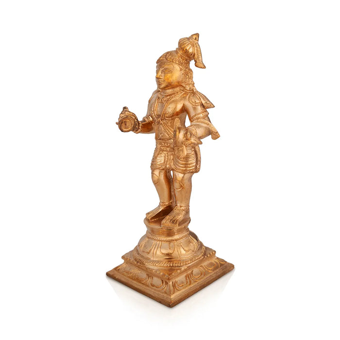 Naalvar Set- 5.75 x 2.25 Inches|Panchaloha Idol/ Appar/ Sundarar/ Sambandar/ Manikavasagar/ Nalvar Idols for Pooja - Panchaloha Murties