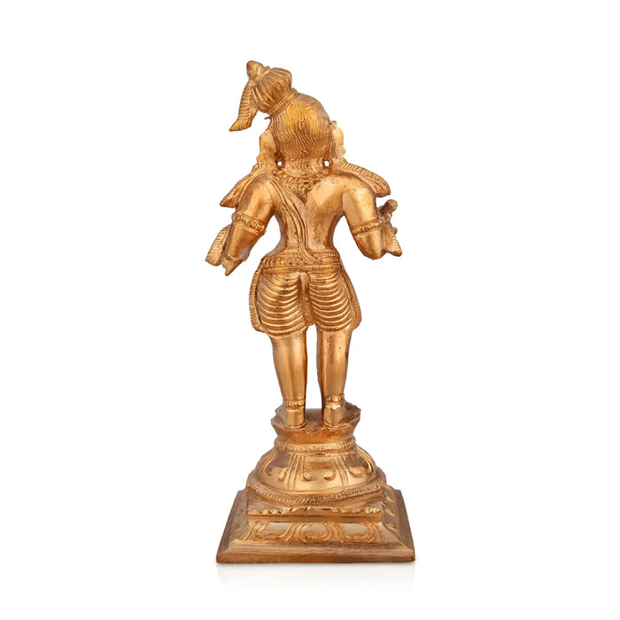 Naalvar Set- 5.75 x 2.25 Inches|Panchaloha Idol/ Appar/ Sundarar/ Sambandar/ Manikavasagar/ Nalvar Idols for Pooja - Panchaloha Murties