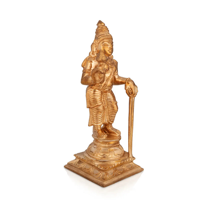 Naalvar Set- 5.75 x 2.25 Inches|Panchaloha Idol/ Appar/ Sundarar/ Sambandar/ Manikavasagar/ Nalvar Idols for Pooja - Panchaloha Murties