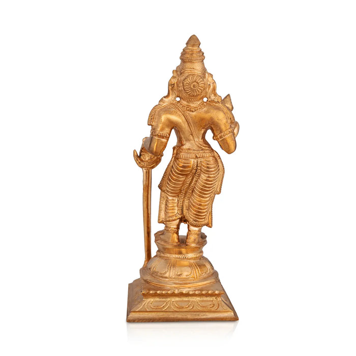 Naalvar Set- 5.75 x 2.25 Inches|Panchaloha Idol/ Appar/ Sundarar/ Sambandar/ Manikavasagar/ Nalvar Idols for Pooja - Panchaloha Murties