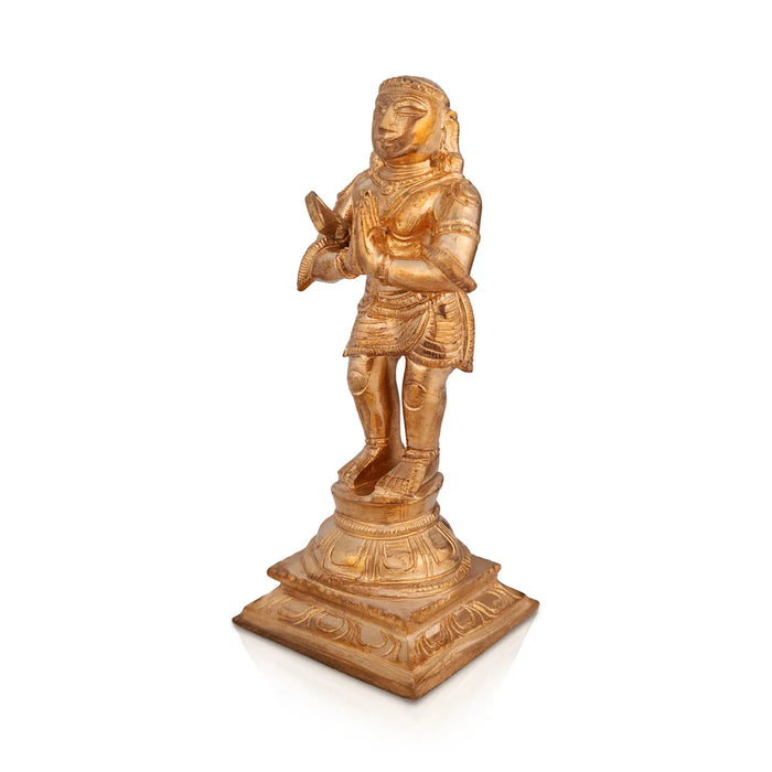 Naalvar Set- 5.75 x 2.25 Inches|Panchaloha Idol/ Appar/ Sundarar/ Sambandar/ Manikavasagar/ Nalvar Idols for Pooja - Panchaloha Murties