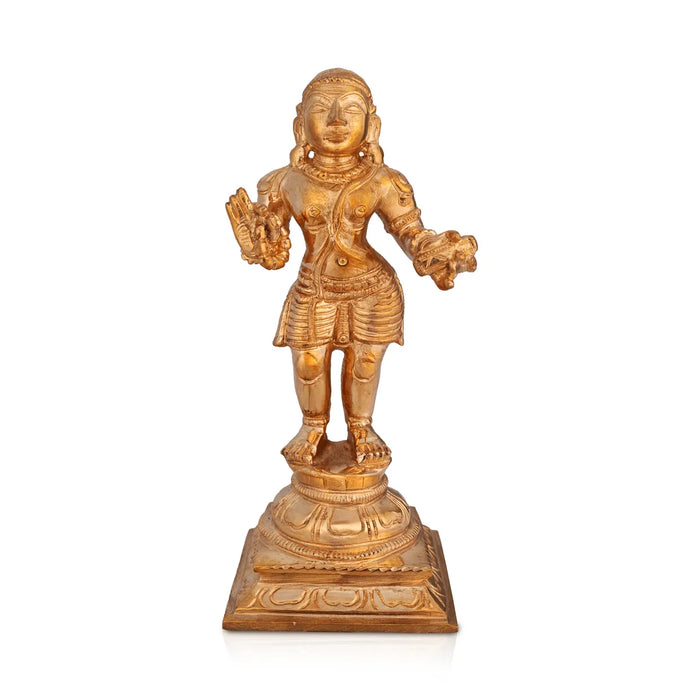 Naalvar Set- 5.75 x 2.25 Inches|Panchaloha Idol/ Appar/ Sundarar/ Sambandar/ Manikavasagar/ Nalvar Idols for Pooja - Panchaloha Murties