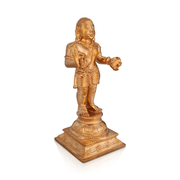 Naalvar Set- 5.75 x 2.25 Inches|Panchaloha Idol/ Appar/ Sundarar/ Sambandar/ Manikavasagar/ Nalvar Idols for Pooja - Panchaloha Murties