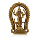 Murugan Statue With Arch Standing On Base - 5 x 3.25 Inches | Antique Brass Idol/ Kartikeya Statue With Peacock for Pooja - Brass Murties