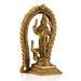 Murugan Statue With Arch Standing On Base - 5 x 3.25 Inches | Antique Brass Idol/ Kartikeya Statue With Peacock for Pooja - Brass Murties