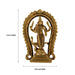 Murugan Statue With Arch Standing On Base - 5 x 3.25 Inches | Antique Brass Idol/ Kartikeya Statue With Peacock for Pooja - Brass Murties