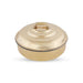 Brass Prasad Patra with Lid - 3 x 8 Inches | Brass Storage Box/ Brass Vessel for Pooja/ 960 Gms Approx - Bowls