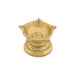 5 Face Agal Vilakku with Base - 1.75 x 2.75 Inches | Antique Brass Lamp / Brass Vilakku / Deep for Pooja - Karthik Lamps