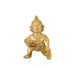 Crawling Krishna Murti - 3 x 1.5 Inches | Brass Krishna Idol/ Krishna Statue/ Laddu Gopal Murti For Worship - Brass Murties