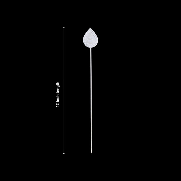 Murugan Vel - 12 x 1.5 Inches | White Metal Muruga Vel/ Muruga Astras for Pooja - Deity Accessories