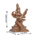 Saraswati Murti Sitting On Base - 5 x 3 Inches | Panchaloha Statue/ Saraswati Moorti for Pooja - Panchaloha Murties