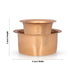 Davara Tumbler Set - 3 x 4 Inches | Copper Tumbler & Dabara Set/ Coffee Dabara Set for Home/ 130 Gms Approx - Kitchen
