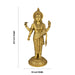 Dhanvantari Murti - 25.5 x 13 Inches | Antique Brass Idol/ Dhanvantari Standing Murti for Pooja - Brass Murties