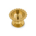 Brass Amar Deep With Base - 4 x 3 Inches | Brass Lamp/ Brass Deepam With Star Design Lid for Pooja/ 180 Gms - Nanda Deep & Pyali Deep