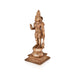 Hanuman Standing On Base Murti - 13.5 x 5 Inches | Panchaloha Statue / Anjaneya Statue for Pooja - Panchaloha Murties