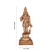 Hanuman Standing On Base Murti - 13.5 x 5 Inches | Panchaloha Statue / Anjaneya Statue for Pooja - Panchaloha Murties